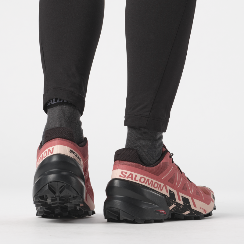 Salomon Womens Speedcross 6 Cow Hide/Black/English Rose-7